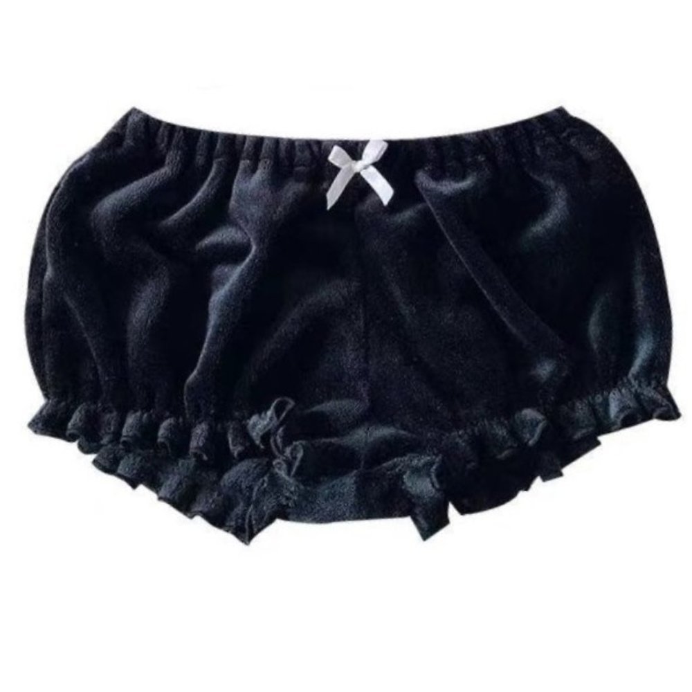 Kuromi Pajamas Bra & Bloomer Set Black Velour - Picture 3 of 3